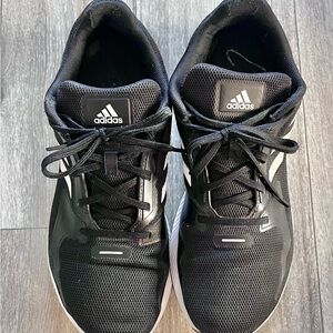Adidas Black and White Running Shoes